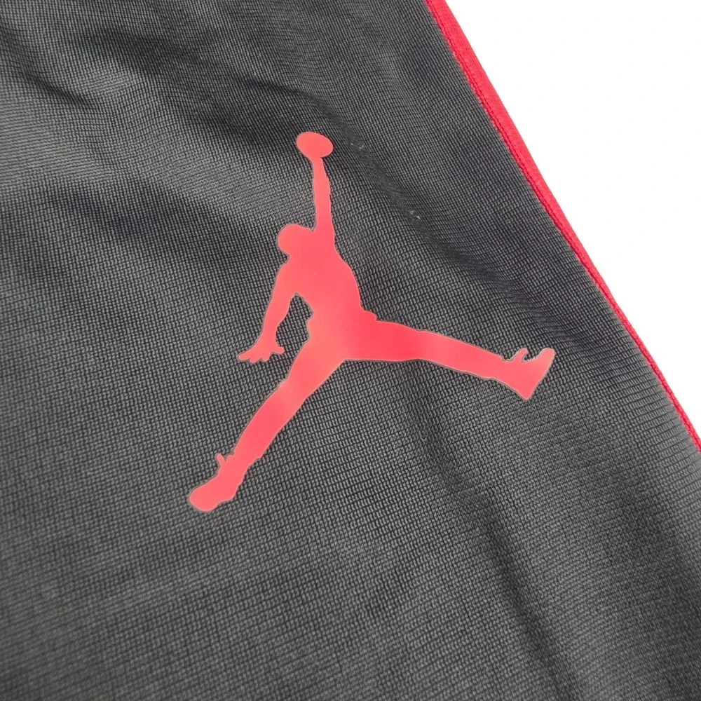 Nike Air Jordan Boys 2-Piece Tracksuit Jacket Pants Set Black Red Jumpman Large